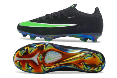 Nike Air Zoom Mercurial Vapor 17 Elite FG Firm Ground Soccer Cleats - Black/Black/Electric Green