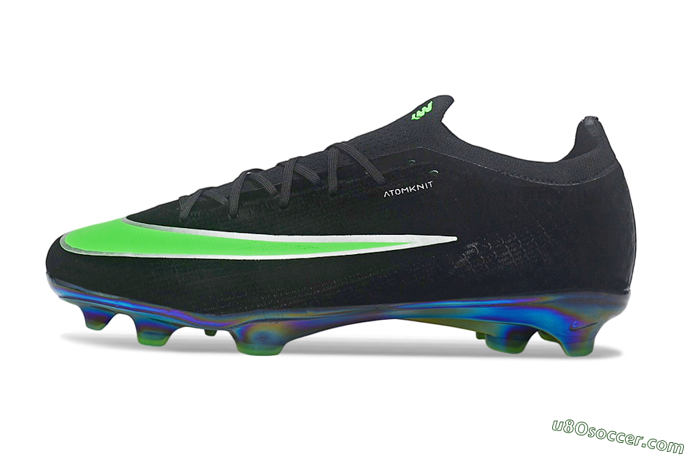 Nike Air Zoom Mercurial Vapor 17 Elite FG Firm Ground Soccer Cleats - Black/Black/Electric Green 2
