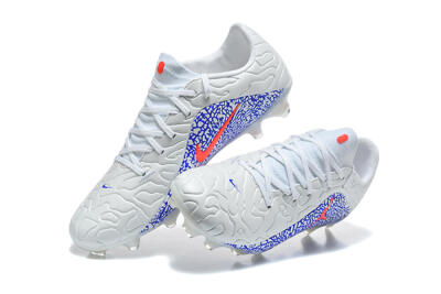 Nike Tiempo Legend 11 Elite FG Firm Ground Soccer Cleats - White/White/Blue/Bright Crimson