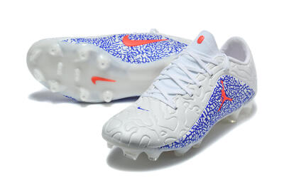 Nike Tiempo Legend 11 Elite FG Firm Ground Soccer Cleats - White/White/Blue/Bright Crimson