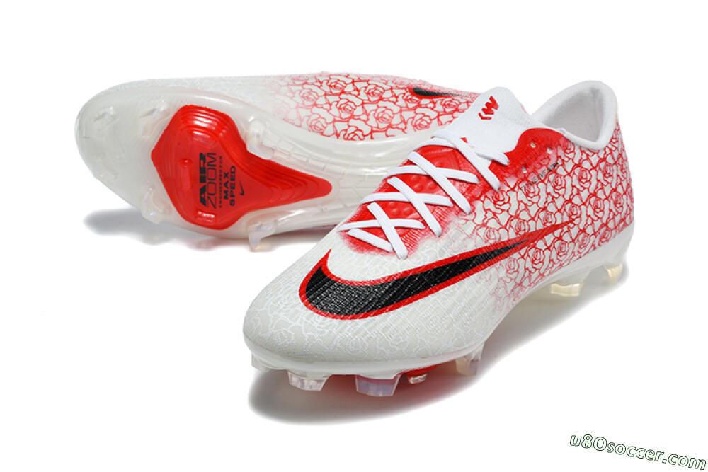 Nike Air Zoom Mercurial Superfly 11 Elite FG Firm Ground Soccer Cleats - White/White/University Red 3