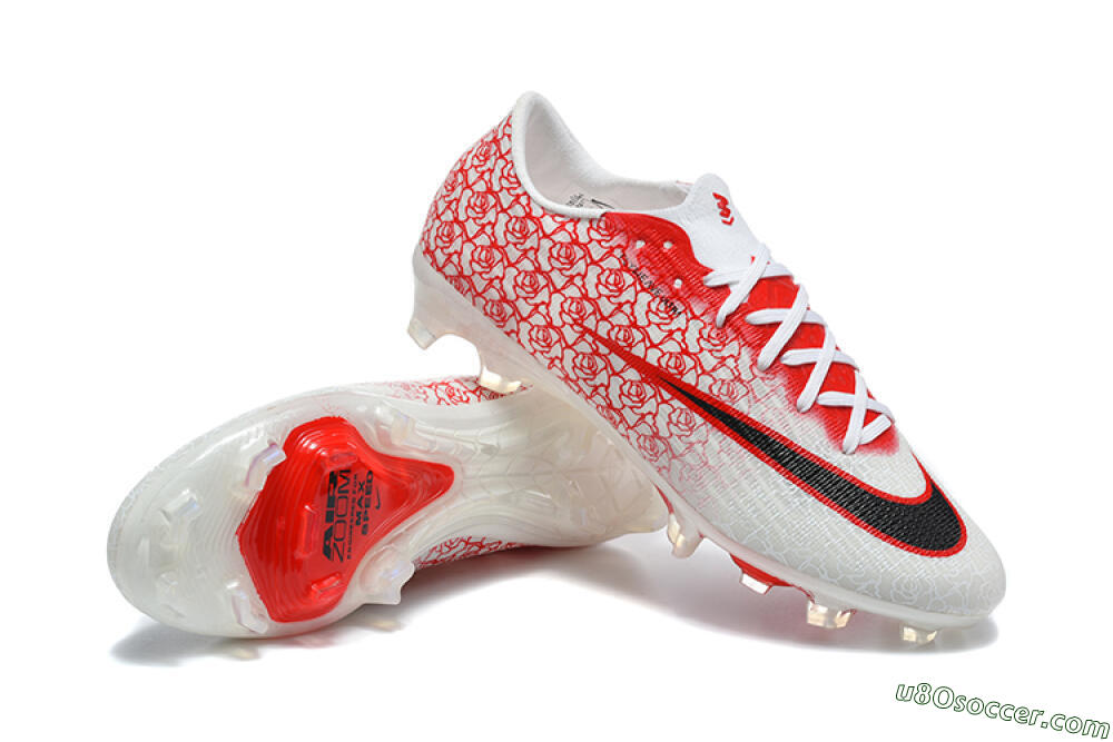 Nike Air Zoom Mercurial Superfly 11 Elite FG Firm Ground Soccer Cleats - White/White/University Red 4