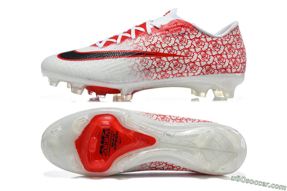 Nike Air Zoom Mercurial Superfly 11 Elite FG Firm Ground Soccer Cleats - White/White/University Red 0