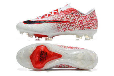 Nike Air Zoom Mercurial Superfly 11 Elite FG Firm Ground Soccer Cleats - White/White/University Red