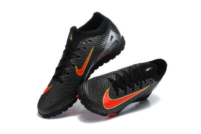 Nike Air Zoom Mercurial Vapor 17 Elite TF Artificial Turf Soccer Shoes - Black/Black/Bright Crimson