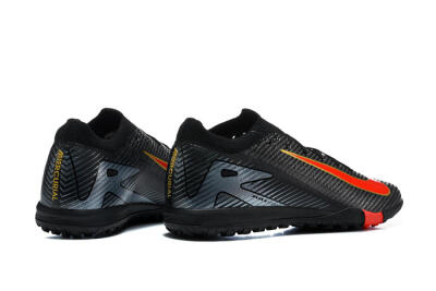 Nike Air Zoom Mercurial Vapor 17 Elite TF Artificial Turf Soccer Shoes - Black/Black/Bright Crimson