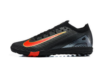 Nike Air Zoom Mercurial Vapor 17 Elite TF Artificial Turf Soccer Shoes - Black/Black/Bright Crimson
