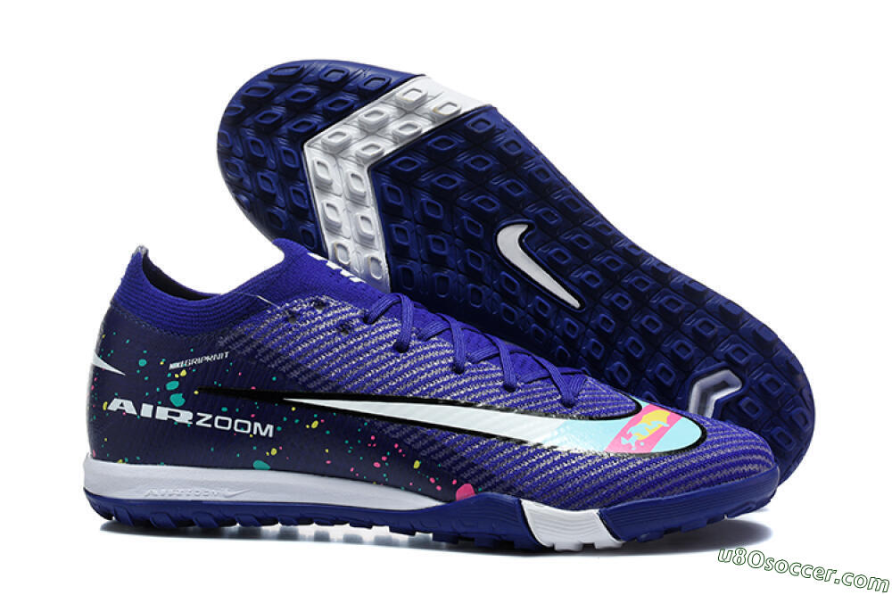 Nike Air Zoom Mercurial Vapor 16 Elite TF Artificial Turf Soccer Shoes - Blue/Electric Blue/Multi Color 1