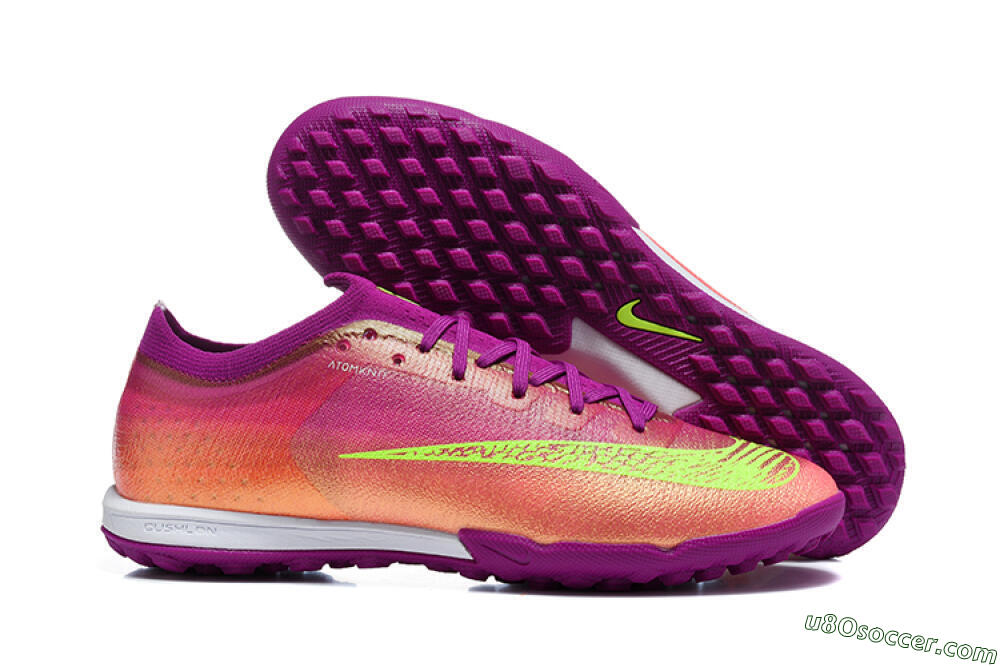 Nike Air Zoom Mercurial Vapor 17 Elite TF Artificial Turf Soccer Shoes - Purple/Berry/Volt 1