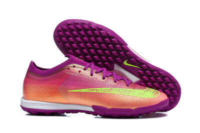 Nike Air Zoom Mercurial Vapor 17 Elite TF Artificial Turf Soccer Shoes - Purple/Berry/Volt