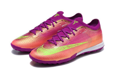 Nike Air Zoom Mercurial Vapor 17 Elite TF Artificial Turf Soccer Shoes - Purple/Berry/Volt