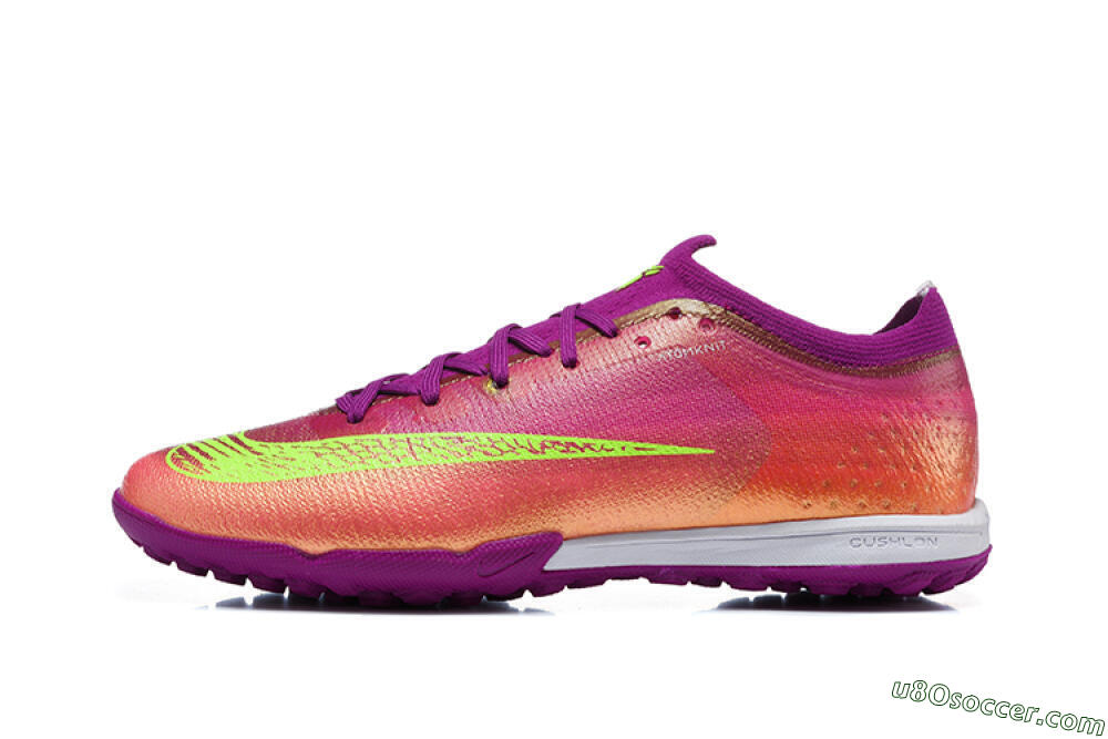 Nike Air Zoom Mercurial Vapor 17 Elite TF Artificial Turf Soccer Shoes - Purple/Berry/Volt 2