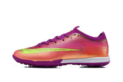 Nike Air Zoom Mercurial Vapor 17 Elite TF Artificial Turf Soccer Shoes - Purple/Berry/Volt