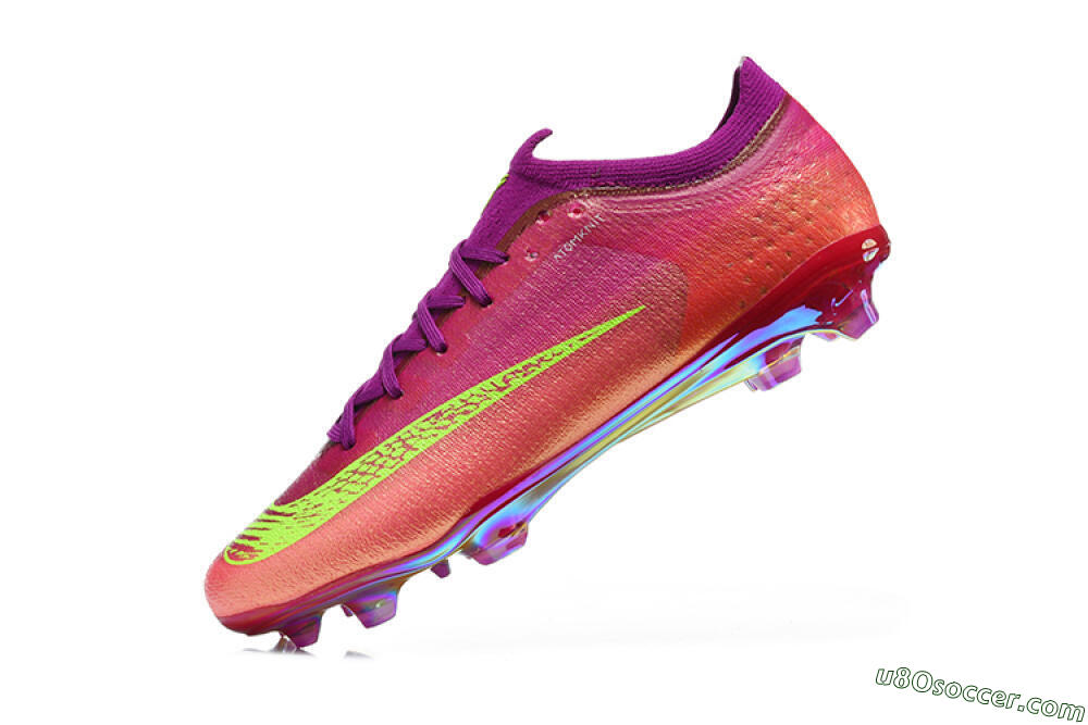 Nike Air Zoom Mercurial Vapor 17 Elite FG Firm Ground Soccer Cleats - Pink/Sunset Glow/Electric Volt 8