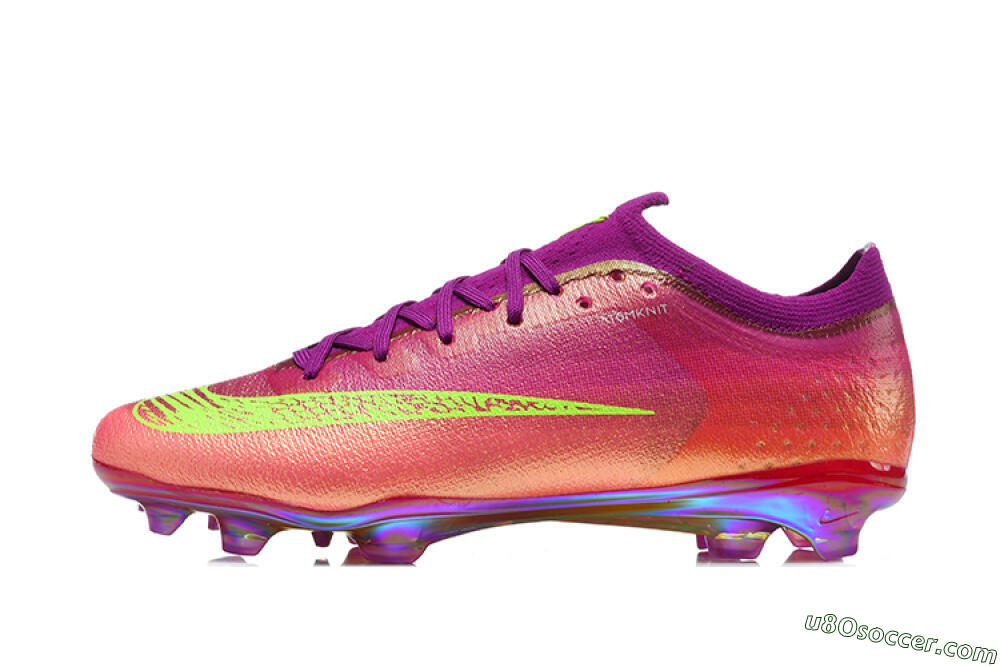Nike Air Zoom Mercurial Vapor 17 Elite FG Firm Ground Soccer Cleats - Pink/Sunset Glow/Electric Volt 2