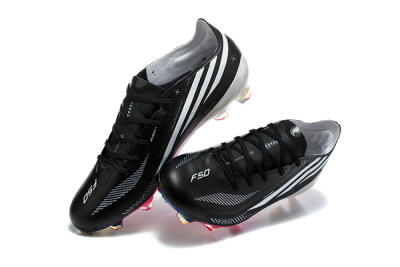 Adidas F50 Hyperfast Elite FG Firm Ground Soccer Cleats - Black/Core Black/Iridescent Pink