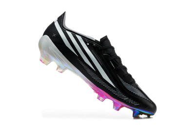 Adidas F50 Hyperfast Elite FG Firm Ground Soccer Cleats - Black/Core Black/Iridescent Pink