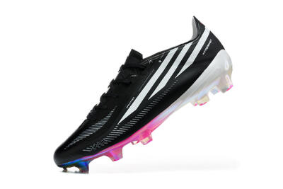 Adidas F50 Hyperfast Elite FG Firm Ground Soccer Cleats - Black/Core Black/Iridescent Pink
