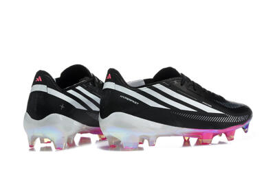 Adidas F50 Hyperfast Elite FG Firm Ground Soccer Cleats - Black/Core Black/Iridescent Pink