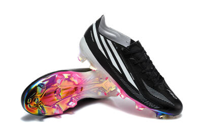 Adidas F50 Hyperfast Elite FG Firm Ground Soccer Cleats - Black/Core Black/Iridescent Pink
