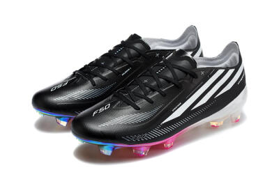 Adidas F50 Hyperfast Elite FG Firm Ground Soccer Cleats - Black/Core Black/Iridescent Pink