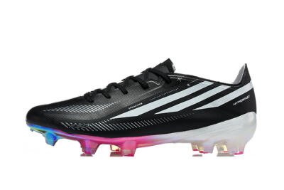 Adidas F50 Hyperfast Elite FG Firm Ground Soccer Cleats - Black/Core Black/Iridescent Pink
