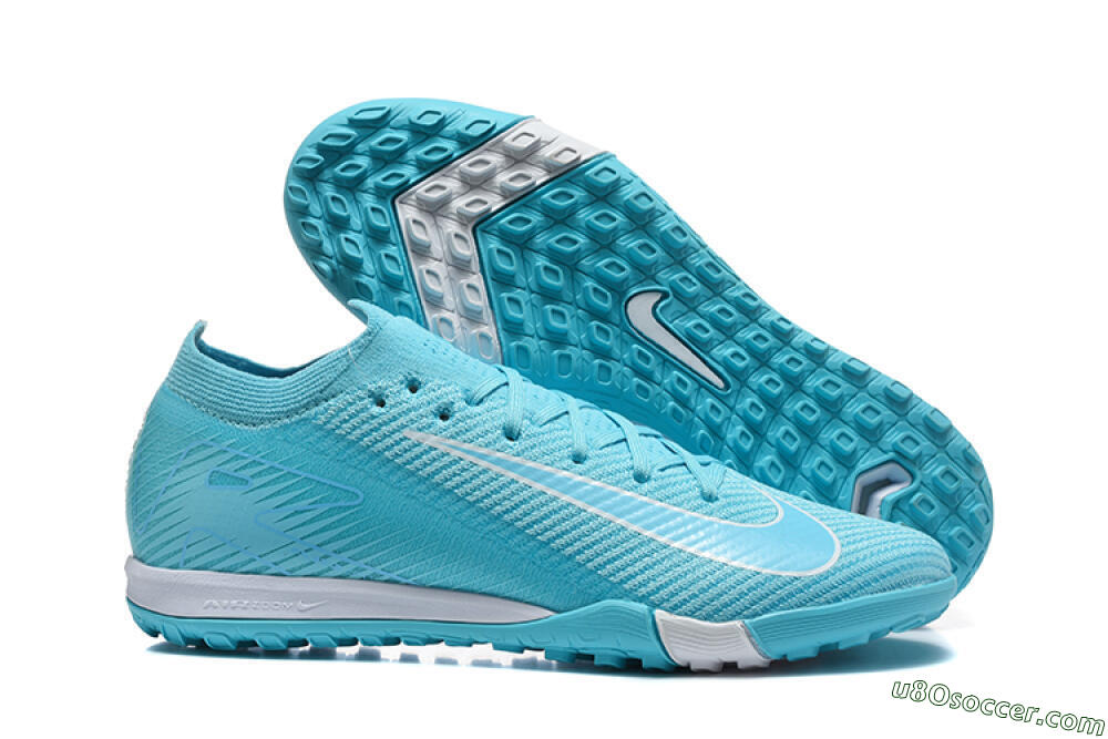Nike Air Zoom Mercurial Vapor 16 Elite TF Artificial Turf Soccer Shoes - Blue/Baltic Blue/White 1