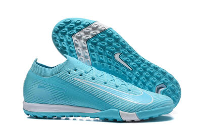 Nike Air Zoom Mercurial Vapor 16 Elite TF Artificial Turf Soccer Shoes - Blue/Baltic Blue/White