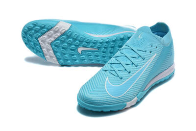 Nike Air Zoom Mercurial Vapor 16 Elite TF Artificial Turf Soccer Shoes - Blue/Baltic Blue/White