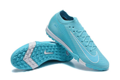 Nike Air Zoom Mercurial Vapor 16 Elite TF Artificial Turf Soccer Shoes - Blue/Baltic Blue/White