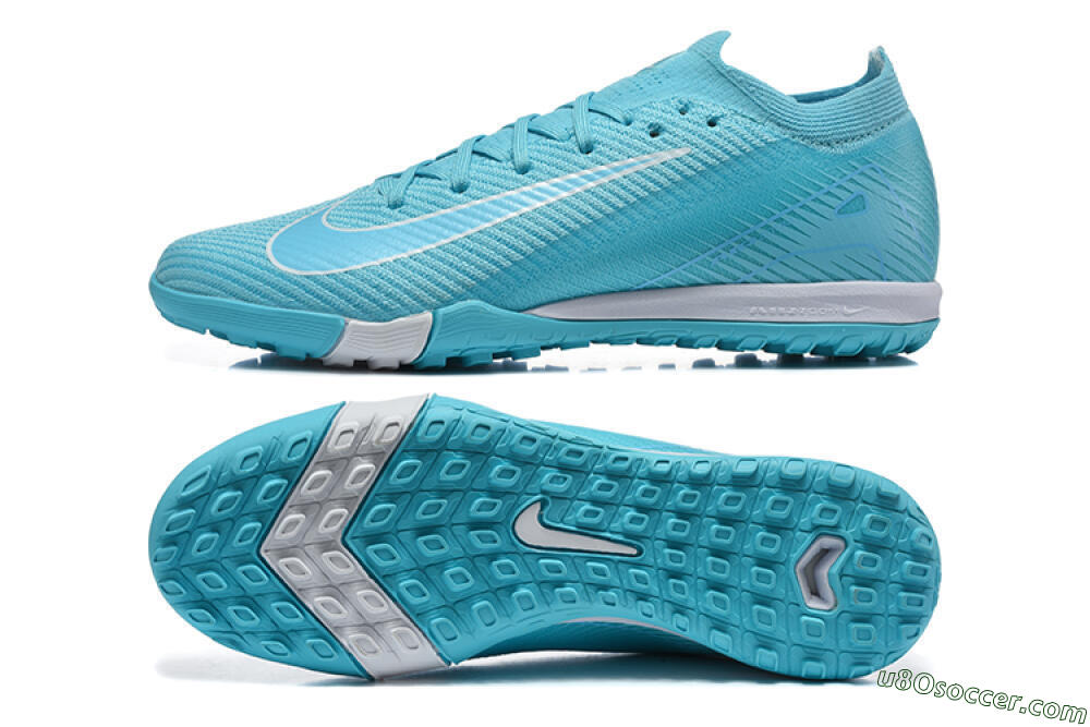 Nike Air Zoom Mercurial Vapor 16 Elite TF Artificial Turf Soccer Shoes - Blue/Baltic Blue/White 0