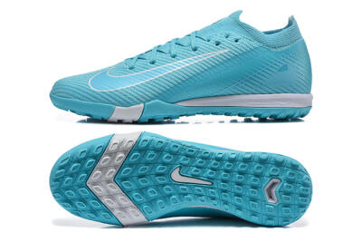 Nike Air Zoom Mercurial Vapor 16 Elite TF Artificial Turf Soccer Shoes - Blue/Baltic Blue/White