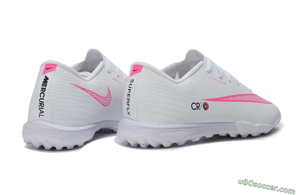 Nike Air Zoom Mercurial Superfly 11 Elite TF Artificial Turf Soccer Shoes - White/White/Pink Blast 6