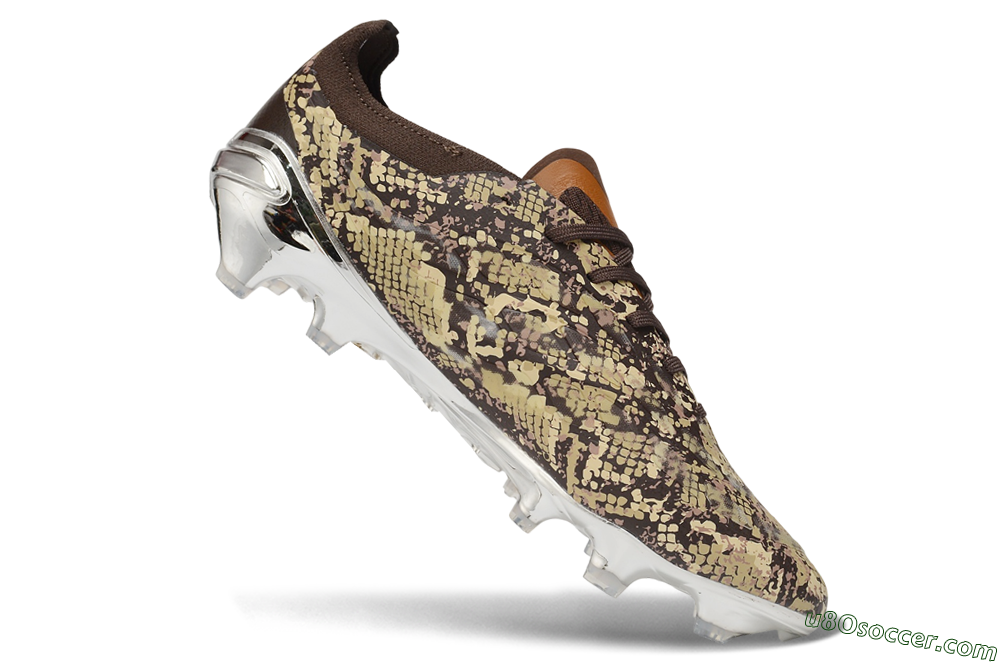 Adidas Predator 26 Elite FG Firm Ground Soccer Cleats - Brown/Mahogany/Metallic Silver 4