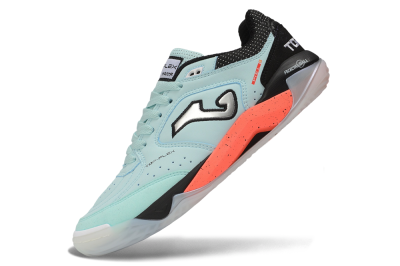 Joma Top Flex IC Indoor & Futsal Soccer Shoes - Turquoise/Mint Turquoise/Coral Orange