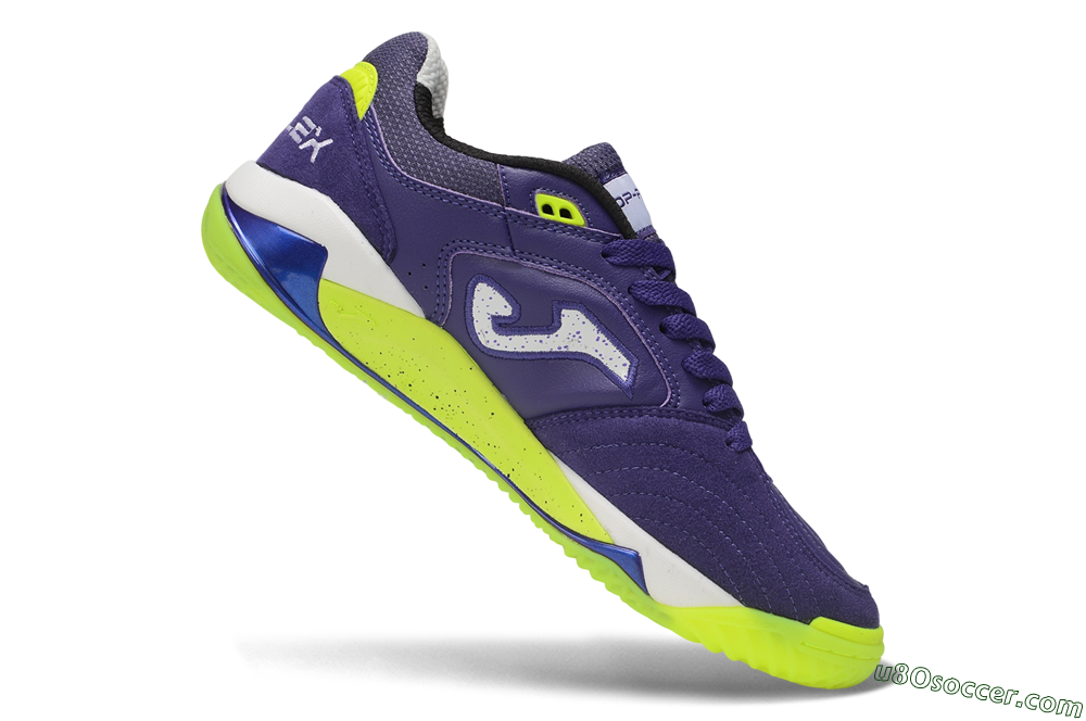 Joma Top Flex IC Indoor & Futsal Soccer Shoes - Purple/Electric Purple/Neon Yellow 4