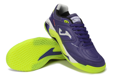 Joma Top Flex IC Indoor & Futsal Soccer Shoes - Purple/Electric Purple/Neon Yellow