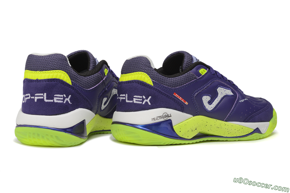 Joma Top Flex IC Indoor & Futsal Soccer Shoes - Purple/Electric Purple/Neon Yellow 6