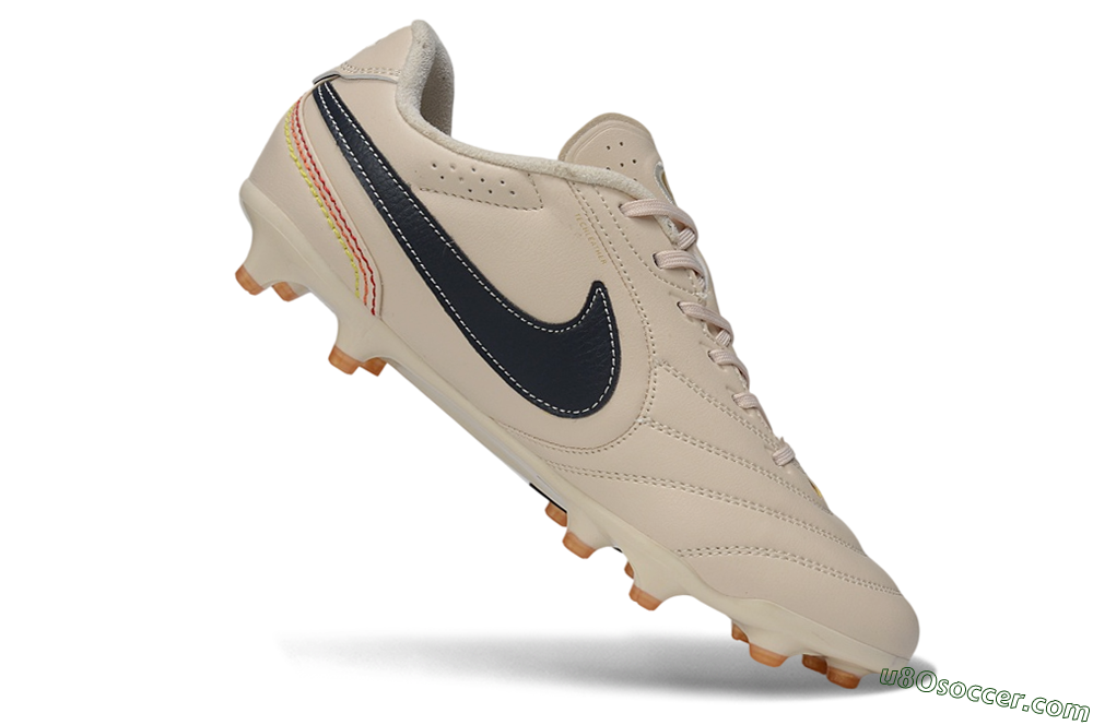 Nike Tiempo Ligera Pro FG Firm Ground Soccer Cleats - Beige/Desert Sand/Black 4