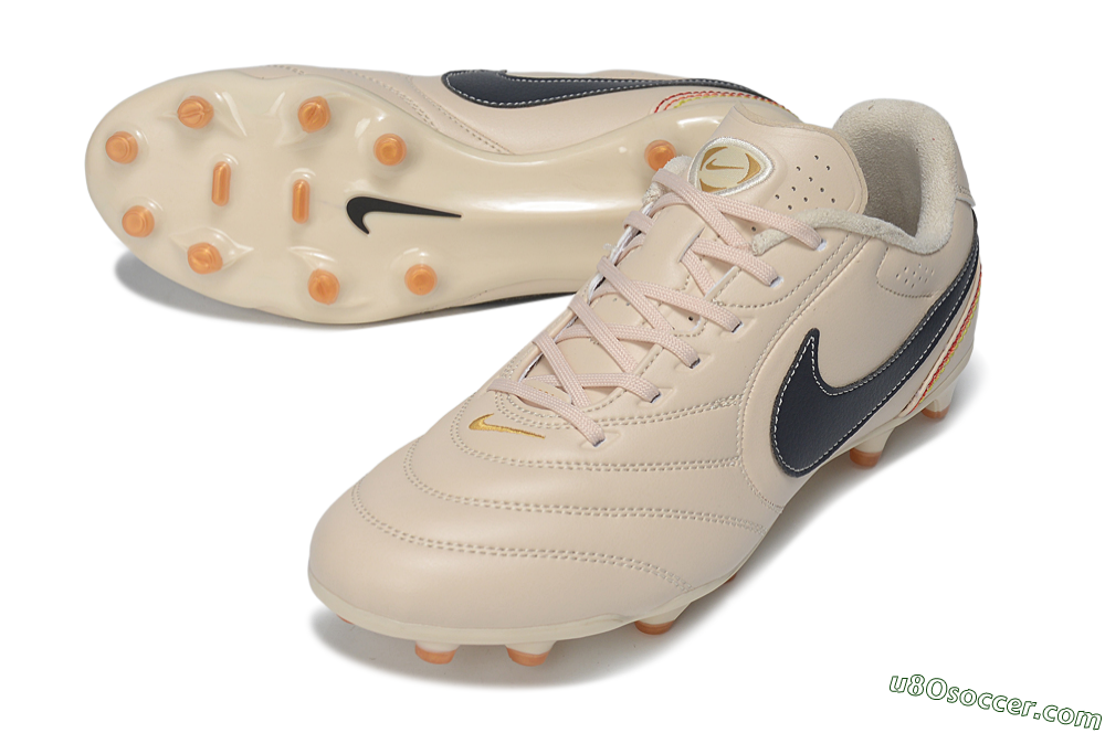 Nike Tiempo Ligera Pro FG Firm Ground Soccer Cleats - Beige/Desert Sand/Black 3