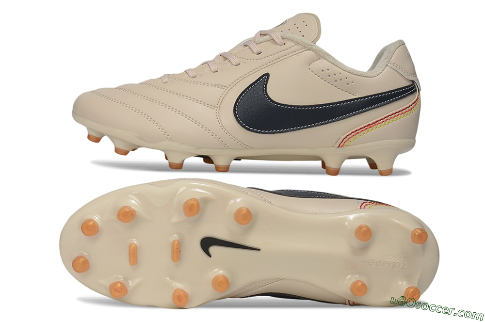 Nike Tiempo Ligera Pro FG Firm Ground Soccer Cleats - Beige/Desert Sand/Black 0