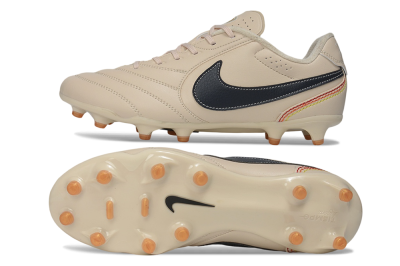 Nike Tiempo Ligera Pro FG Firm Ground Soccer Cleats - Beige/Desert Sand/Black
