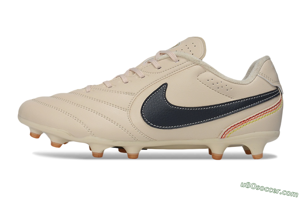 Nike Tiempo Ligera Pro FG Firm Ground Soccer Cleats - Beige/Desert Sand/Black 2