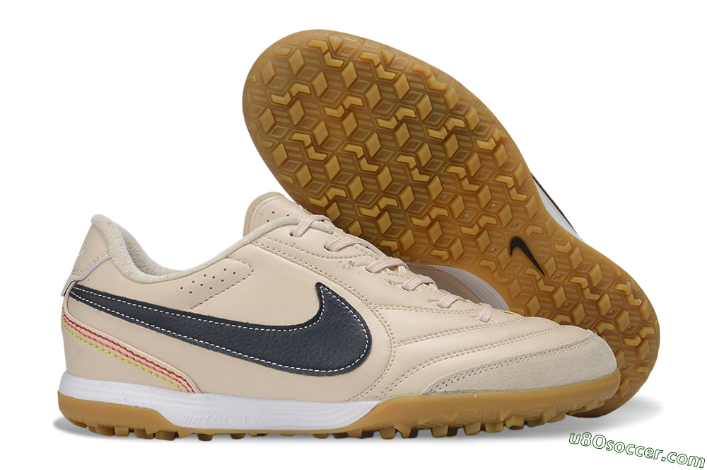 Nike Tiempo Legend 11 Elite TF Artificial Turf Soccer Shoes - Beige/Desert Sand/Black 1