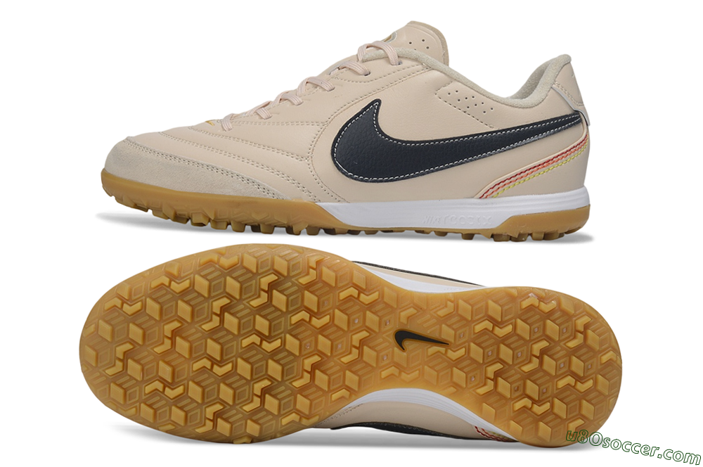 Nike Tiempo Legend 11 Elite TF Artificial Turf Soccer Shoes - Beige/Desert Sand/Black 0