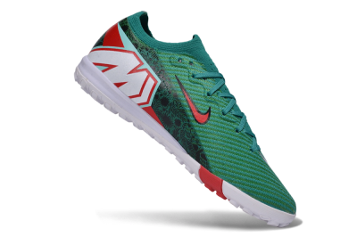 Nike Air Zoom Mercurial Vapor 16 Elite TF Artificial Turf Soccer Shoes - Green/Emerald Green/Sport Red