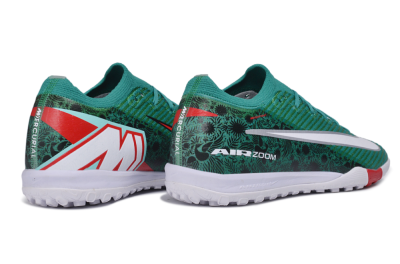Nike Air Zoom Mercurial Vapor 16 Elite TF Artificial Turf Soccer Shoes - Green/Emerald Green/Sport Red