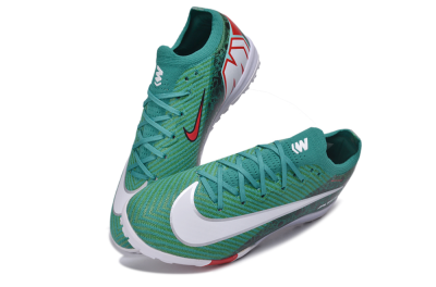 Nike Air Zoom Mercurial Vapor 16 Elite TF Artificial Turf Soccer Shoes - Green/Emerald Green/Sport Red