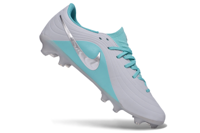 Nike Tiempo Legend 11 Elite FG Firm Ground Soccer Cleats - Grey/Platinum Grey/Turquoise Blue
