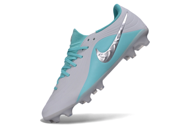 Nike Tiempo Legend 11 Elite FG Firm Ground Soccer Cleats - Grey/Platinum Grey/Turquoise Blue